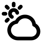 Cloud Sun Alt SVG Icon